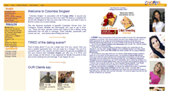 Desktop Screenshot of colombiansingles.com